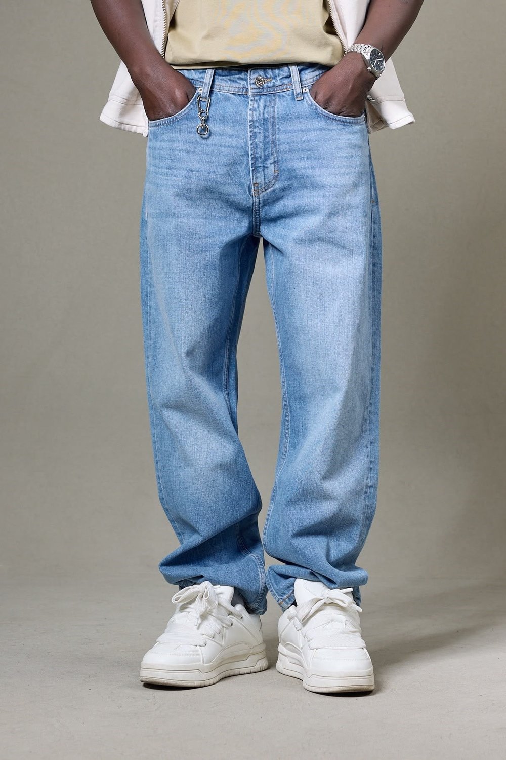 AÇIK MAVİ BAGGY PANTOLON 5192-2