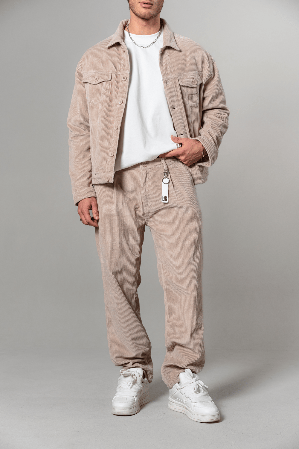 BEJ KADİFE BAGGY R8-5127-4