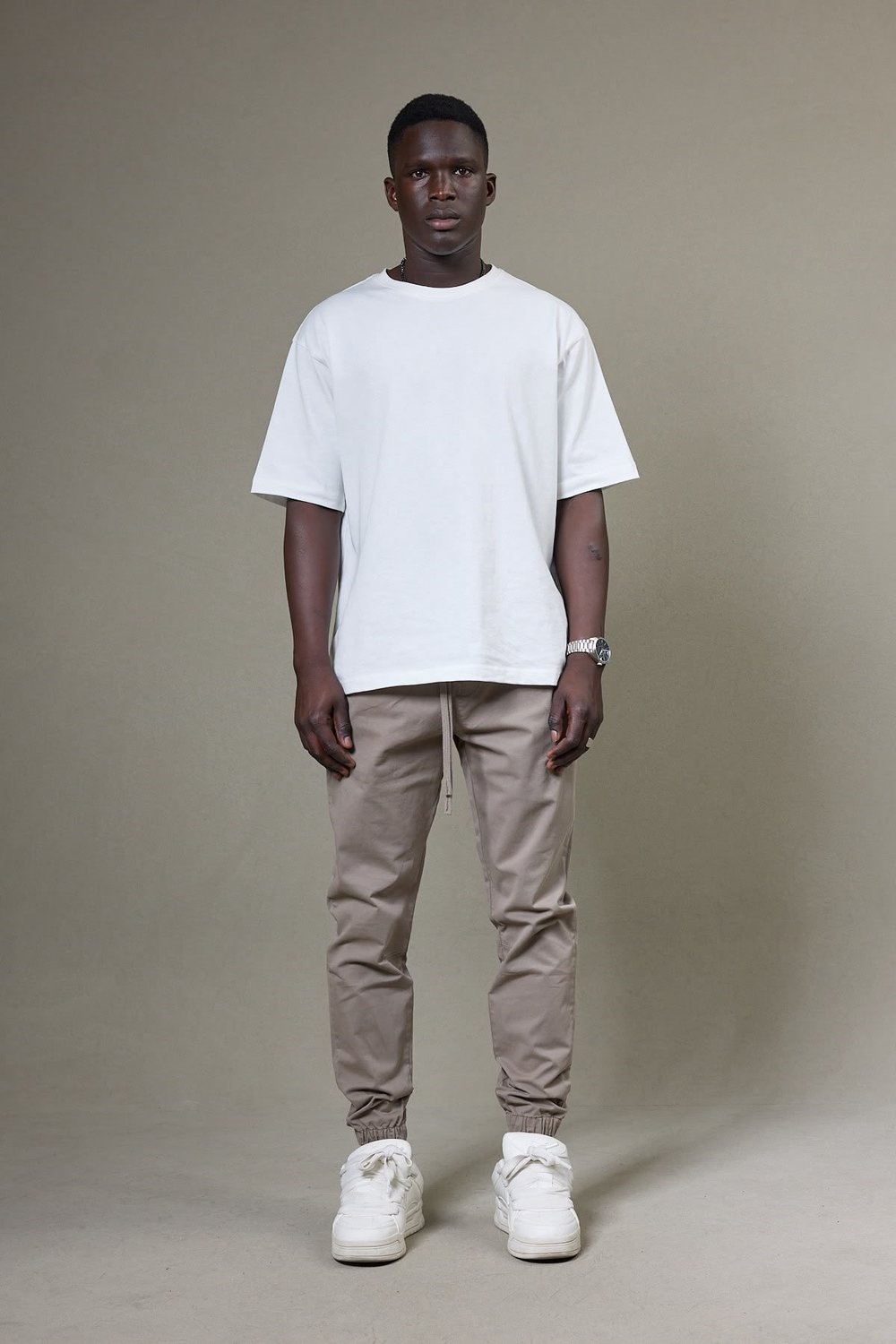KÜL RENGİ GABARDİN JOGGER PANTOLON 5133-4