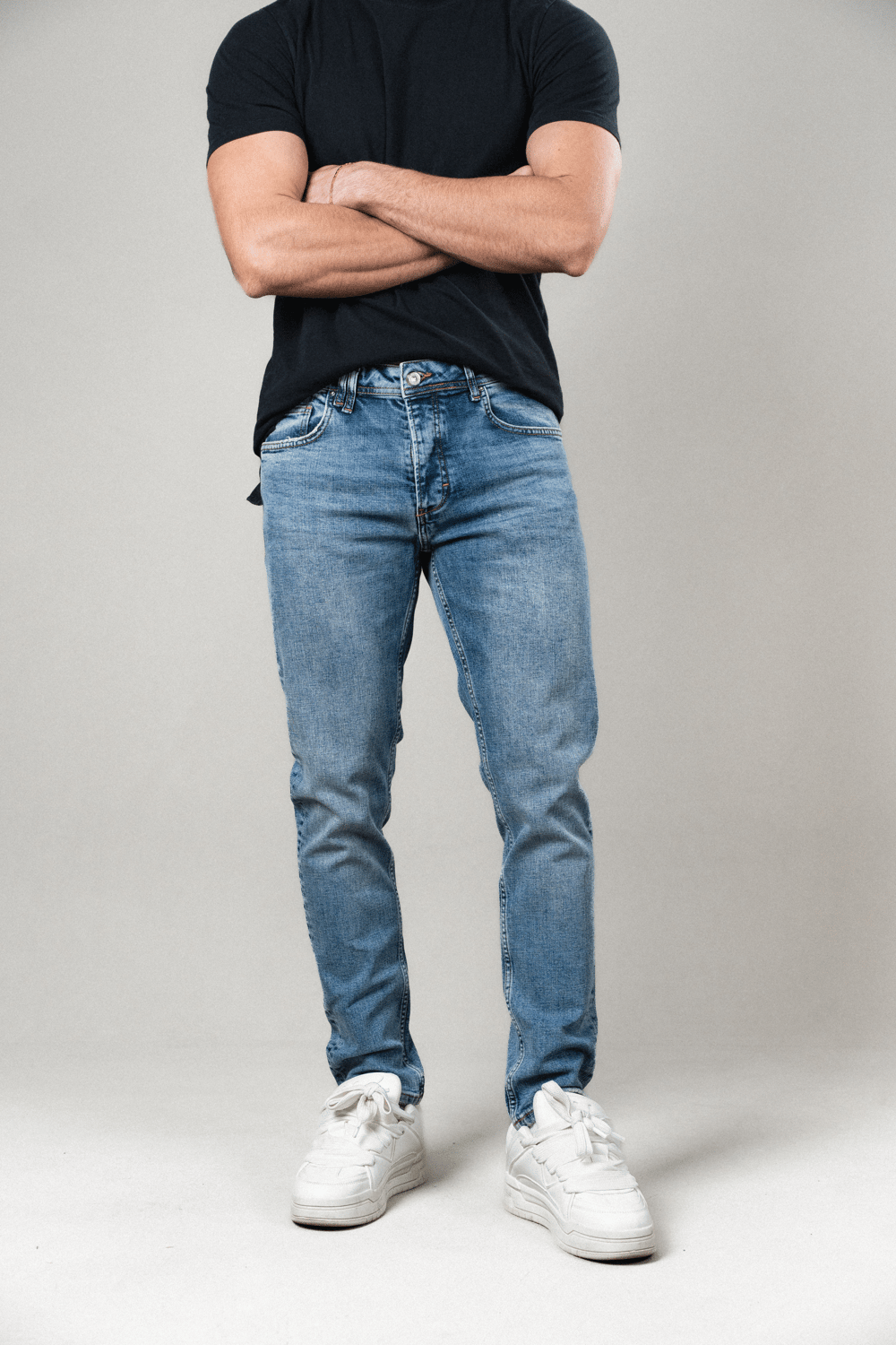 MAVİ YIKAMALI SLIM PANTOLON R8-5130-1