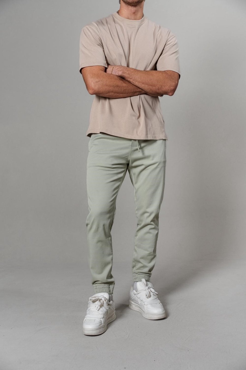 YESIL GABARDIN JOGGER PANTOLON 3993-4