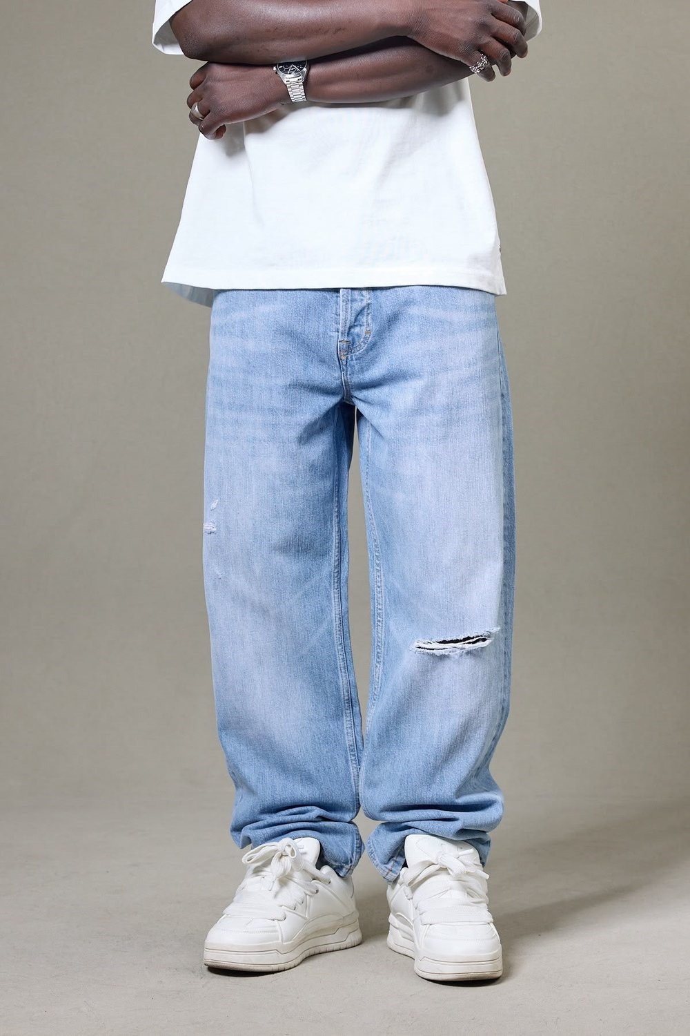 YIRTIK DETAYLI BAGGY PANTOLON 5191