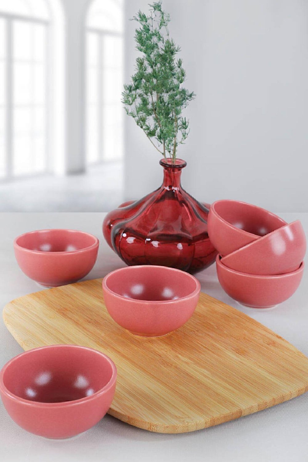 Bulut Mat Gül Kurusu Çerezlik/Sosluk 8 Cm 6 Adet