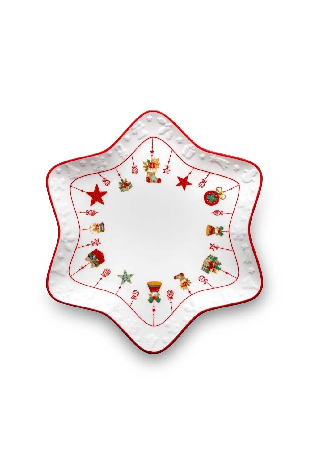 Jumbo Janus New Year 2li Yıldız Desenli Tabak
