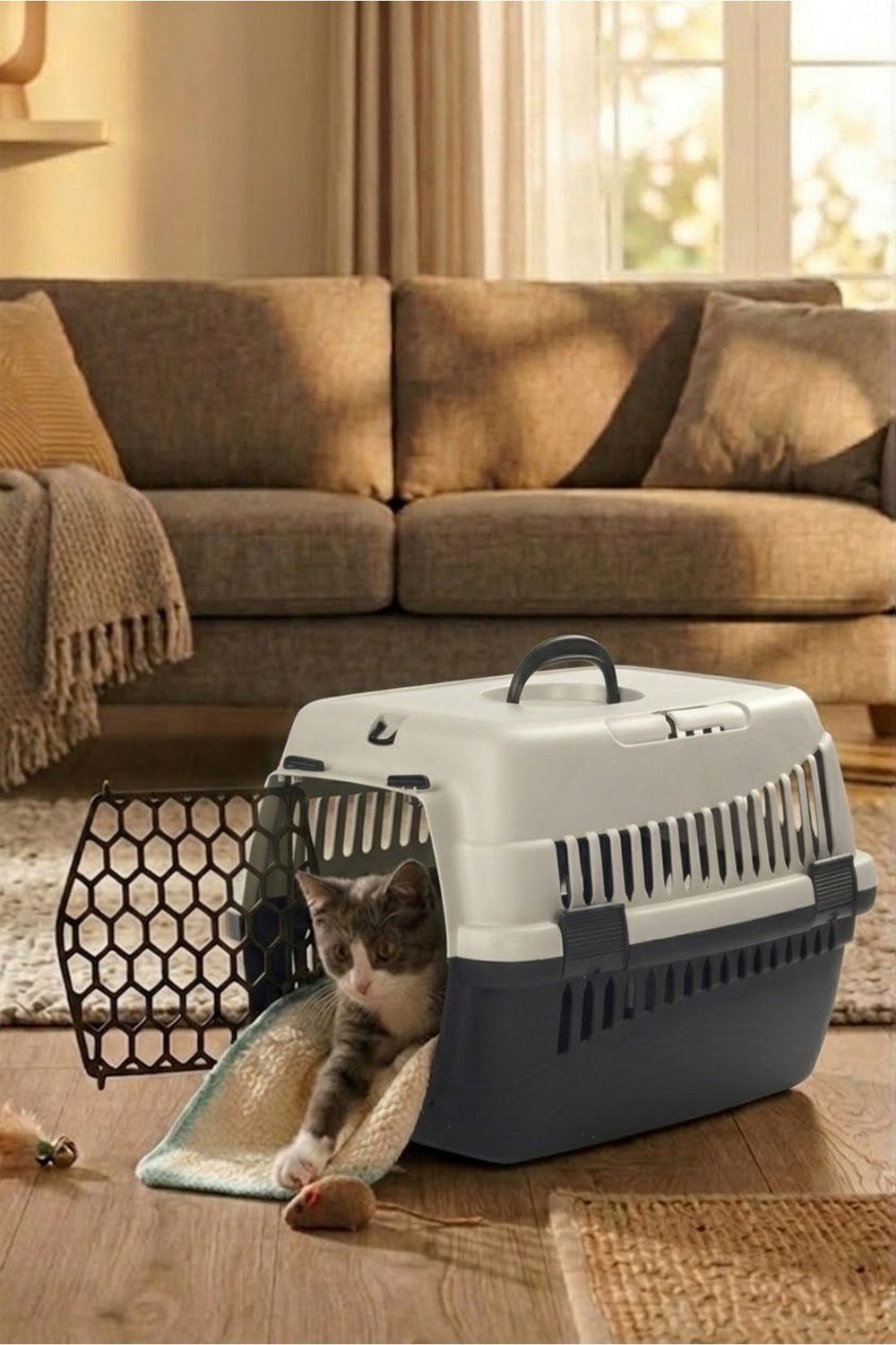 Askılı Kedi Köpek (Evcil Hayvan) Taşıma Çantası Küçük Boy