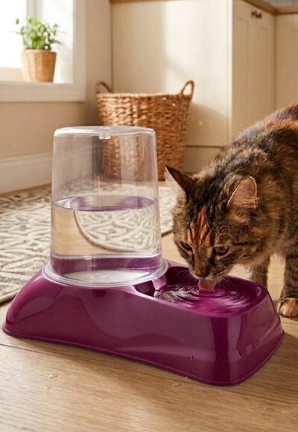 Hazneli Kedi Köpek Su ve Mama Kabı 3 LT