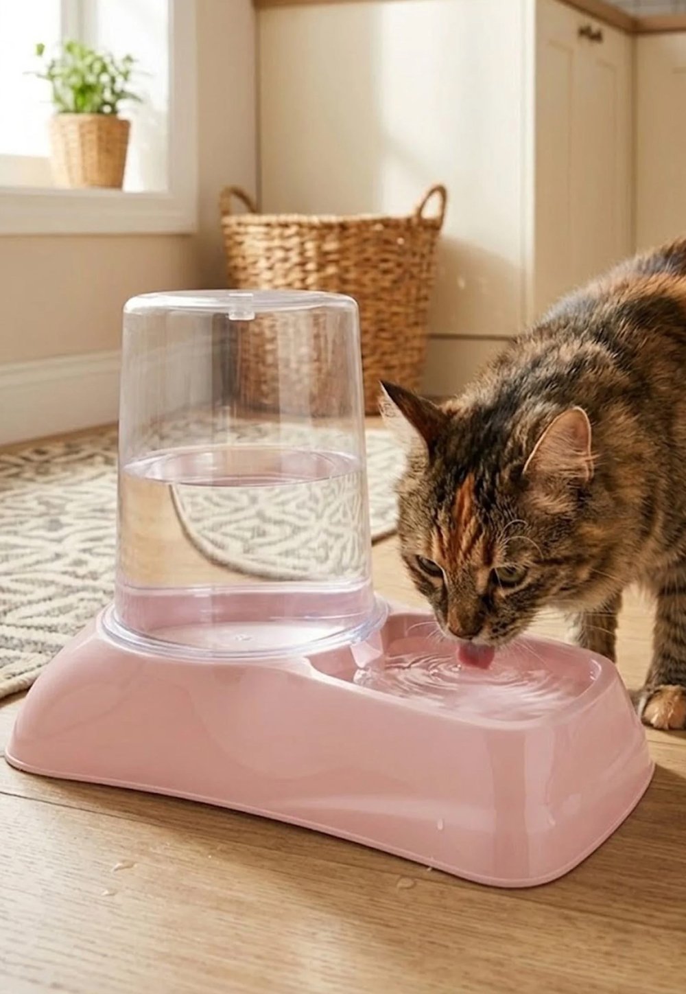 Hazneli Kedi Köpek Su ve Mama Kabı 3 LT