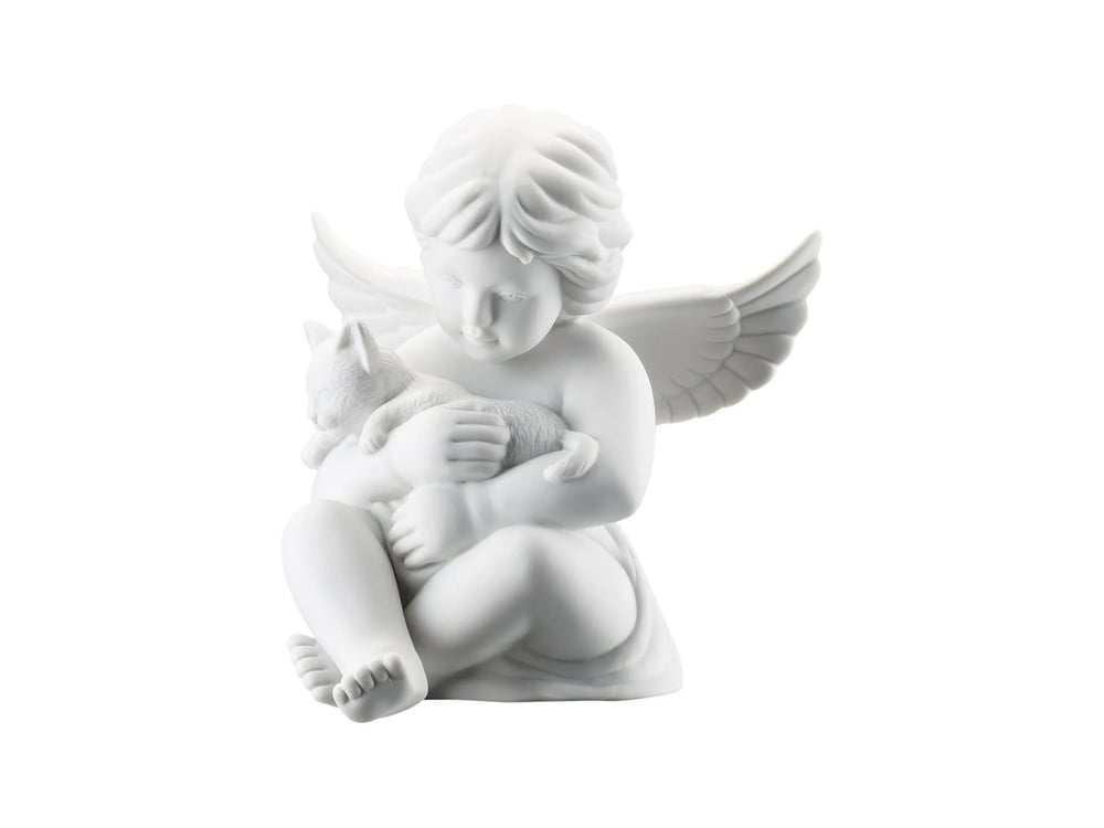 Angel with Cat 14 cm