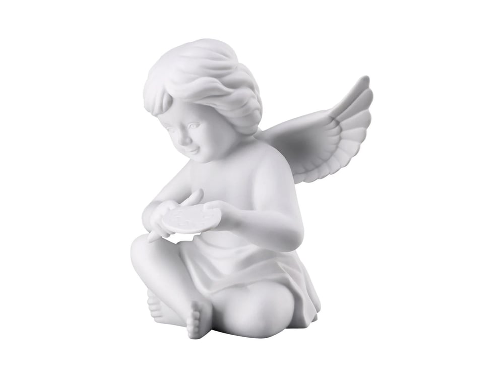 Angel with Painter s Palette 14 cm