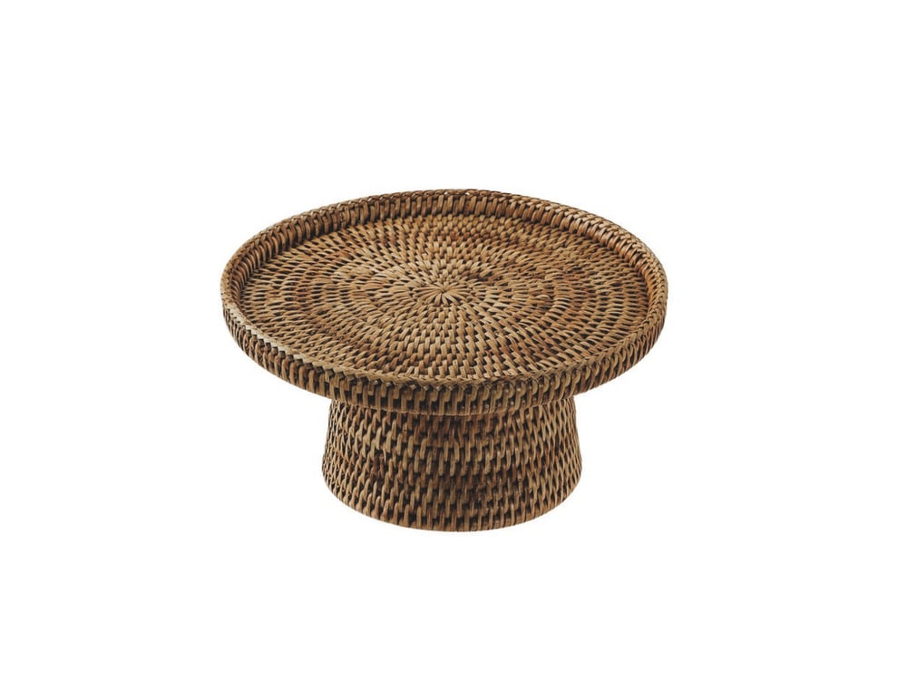 Ayaklı Pasta Sunum 23 cm Radici Rattan Honey Brown