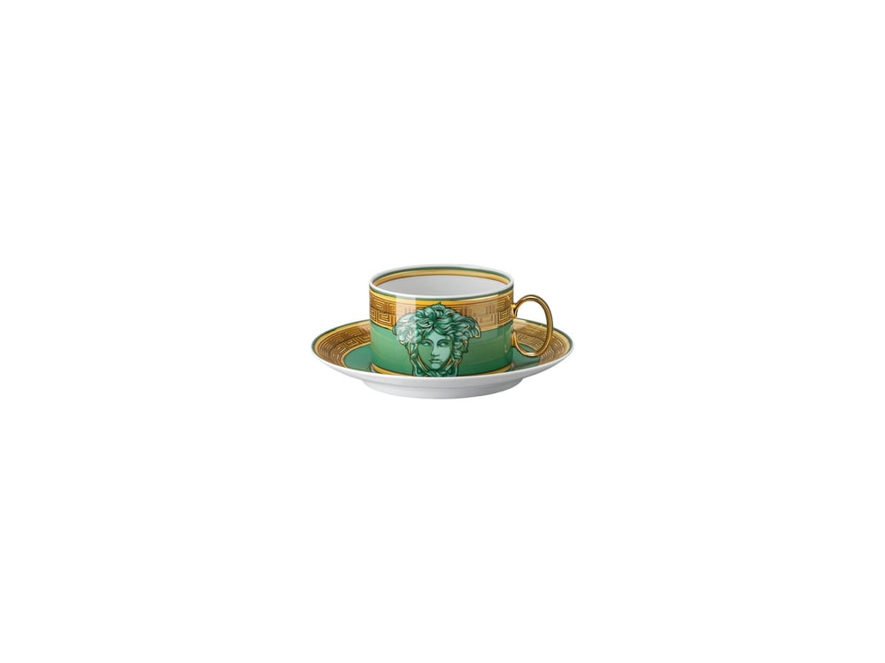 Çay Fincan-Tabak Medusa Amplified Green Coin