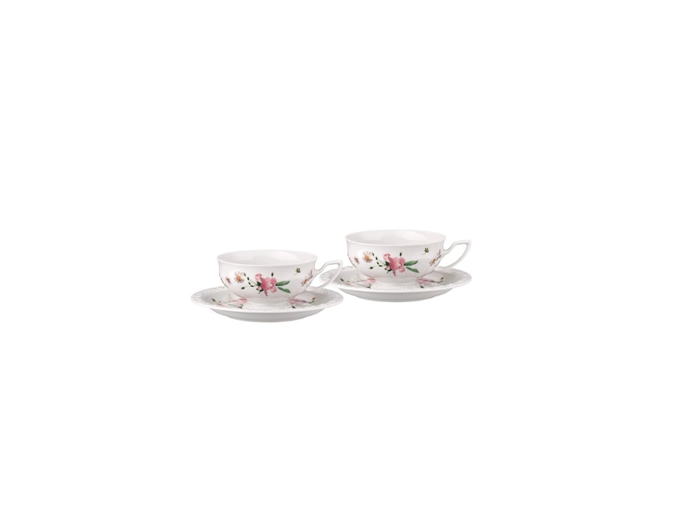 Çay Set 4 Parça Maria Pink Rose