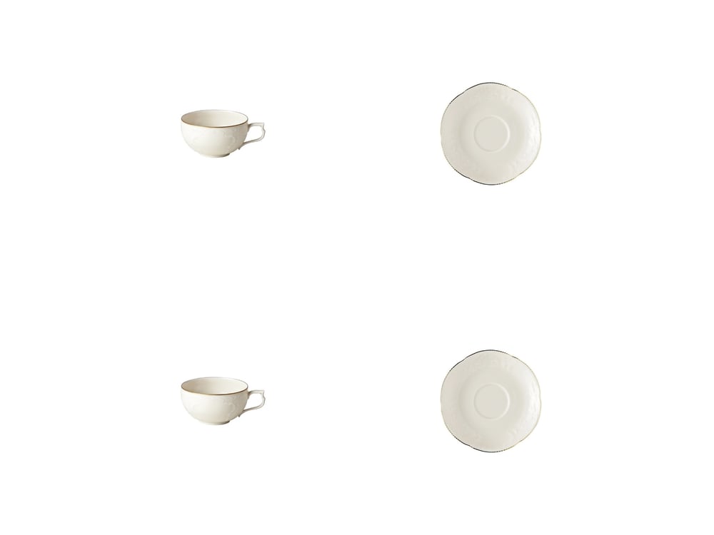 Çay Set 4 Parça Sanssouci Elfenbein Gold