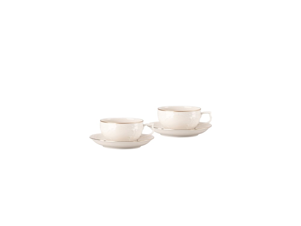 Çay Set 4 Parça Sanssouci Elfenbein Gold