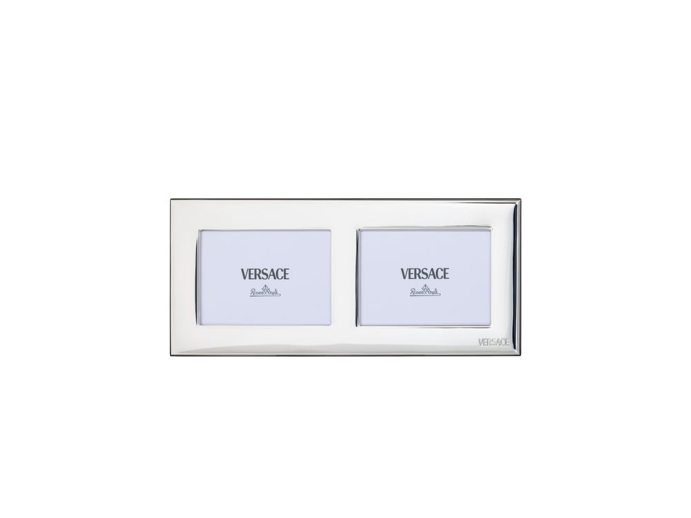 Çerçeve 2 li Yatay VHF 16 - Silver 35x15 cm