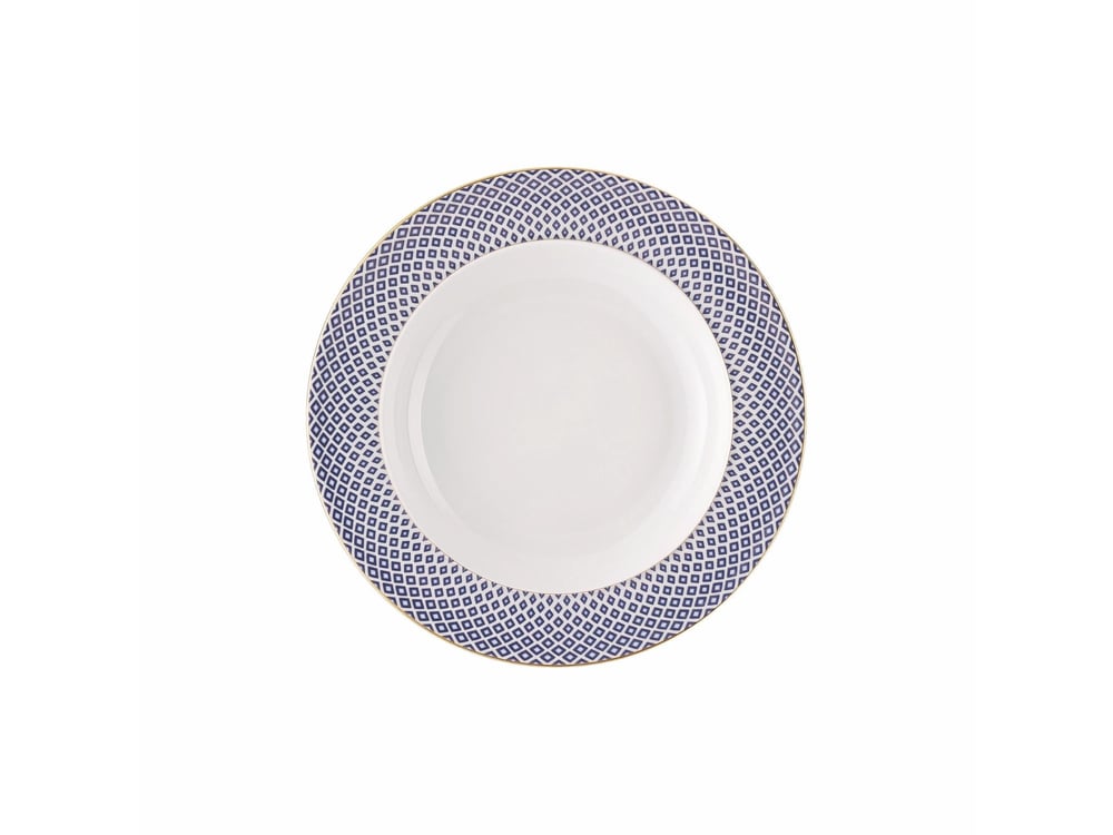 Çukur Tabak 22 cm Carreau Blue