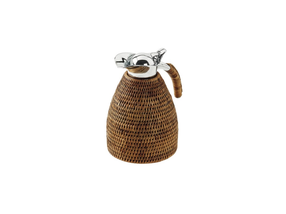 Isı Yalıtımlı Termos 1 lt Radici Rattan Honey Brown