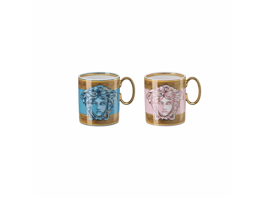Kahve Kupa 2 li Set Medusa Amplified Blue / Pink Coin