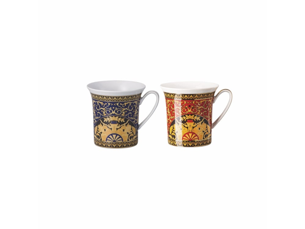 Kahve Kupa 2 li Set Medusa Blue / Red