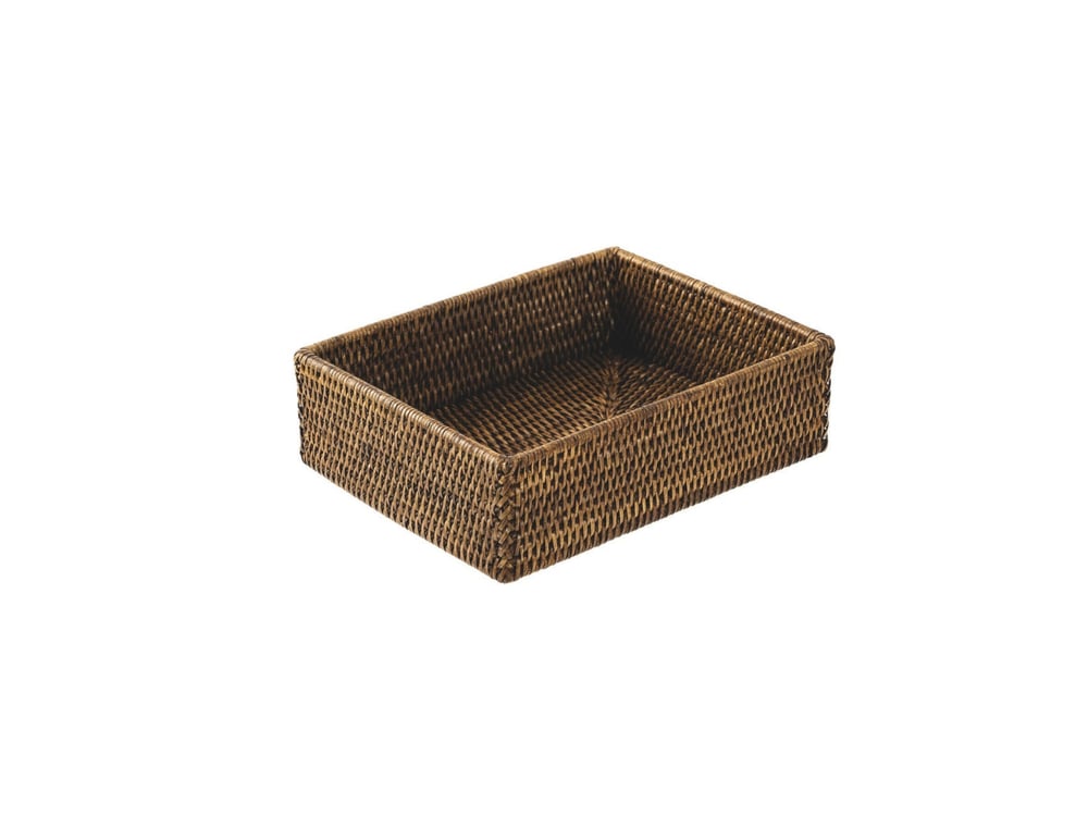 Kap 26,5x20,5 cm h 8 cm Radici Rattan Honey Brown