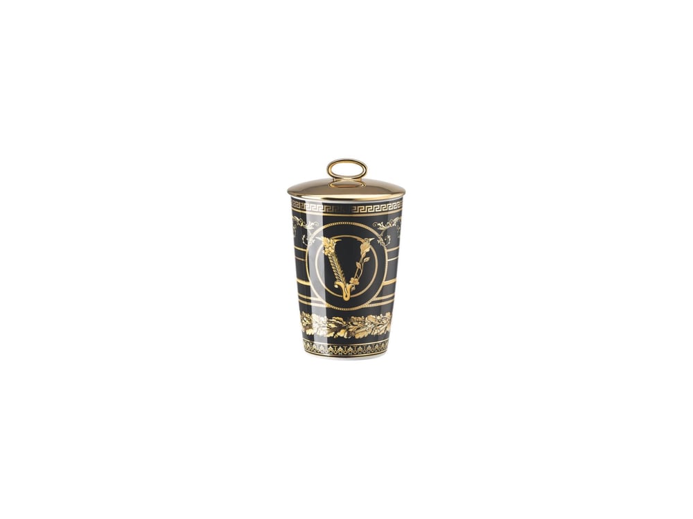 Kapaklı Mumluk-Kokulu Mum Virtus Gala Black
