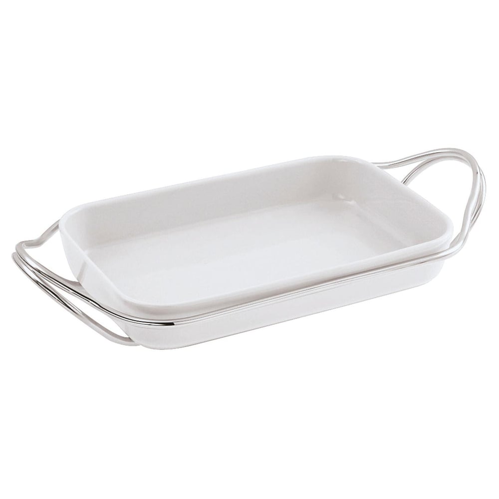 Kulplu Dikdörtgen Porselen Servis 41 cm