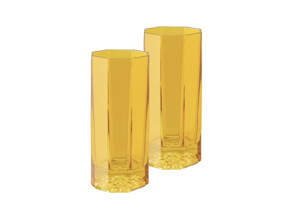 Mesrubat Bardağı 2 li Set Medusa Lumiere Amber