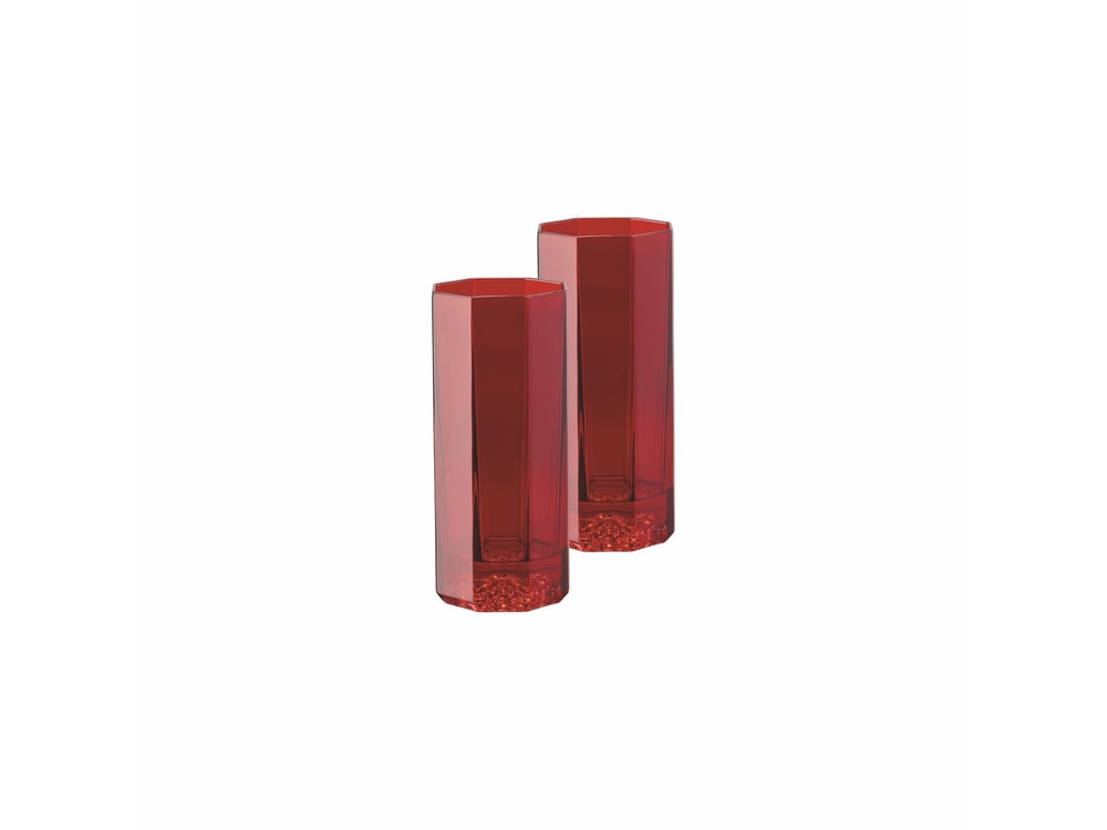 Mesrubat Bardağı 2 li Set Medusa Lumiere Red