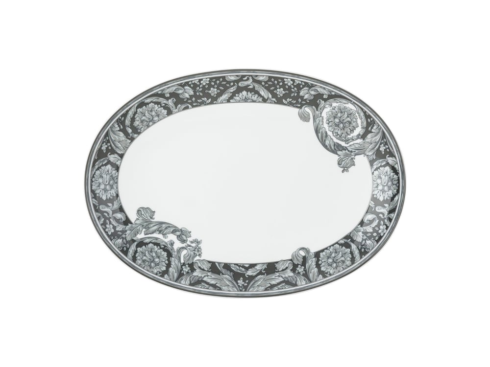 Oval Servis 33 Cm Barocco Haze