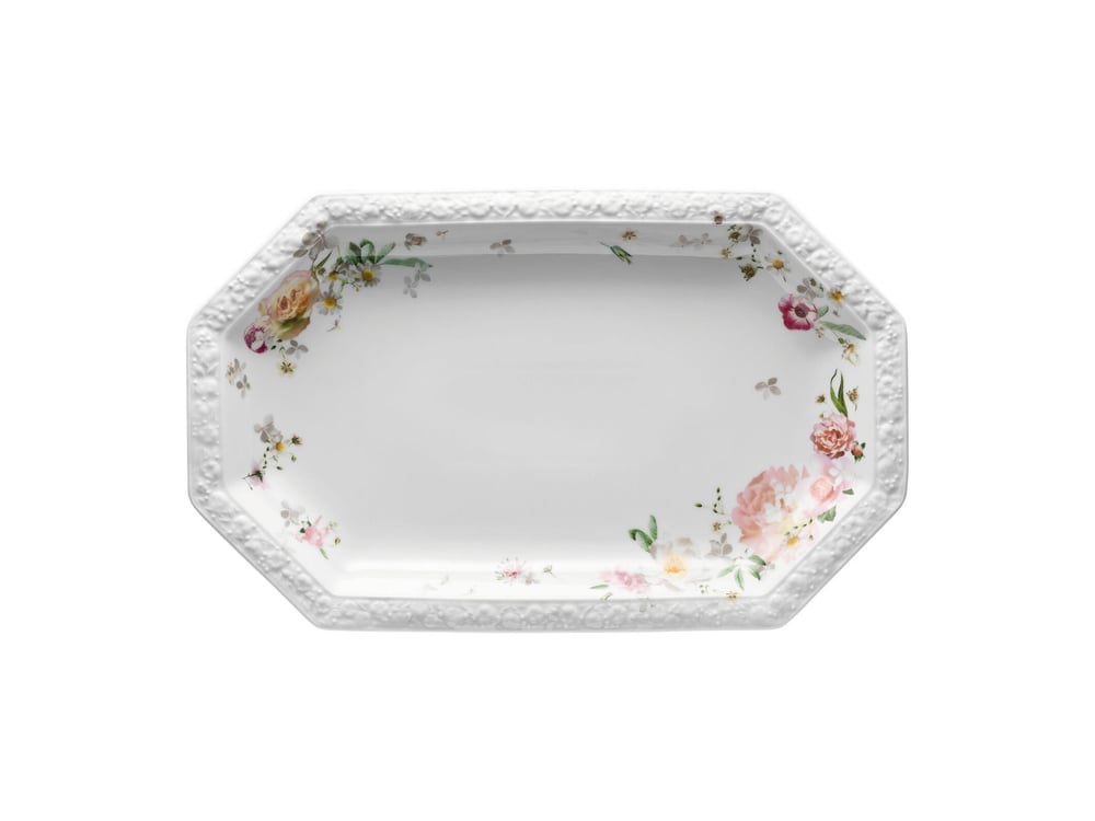Oval Servis 38 Cm Maria Pink Rose