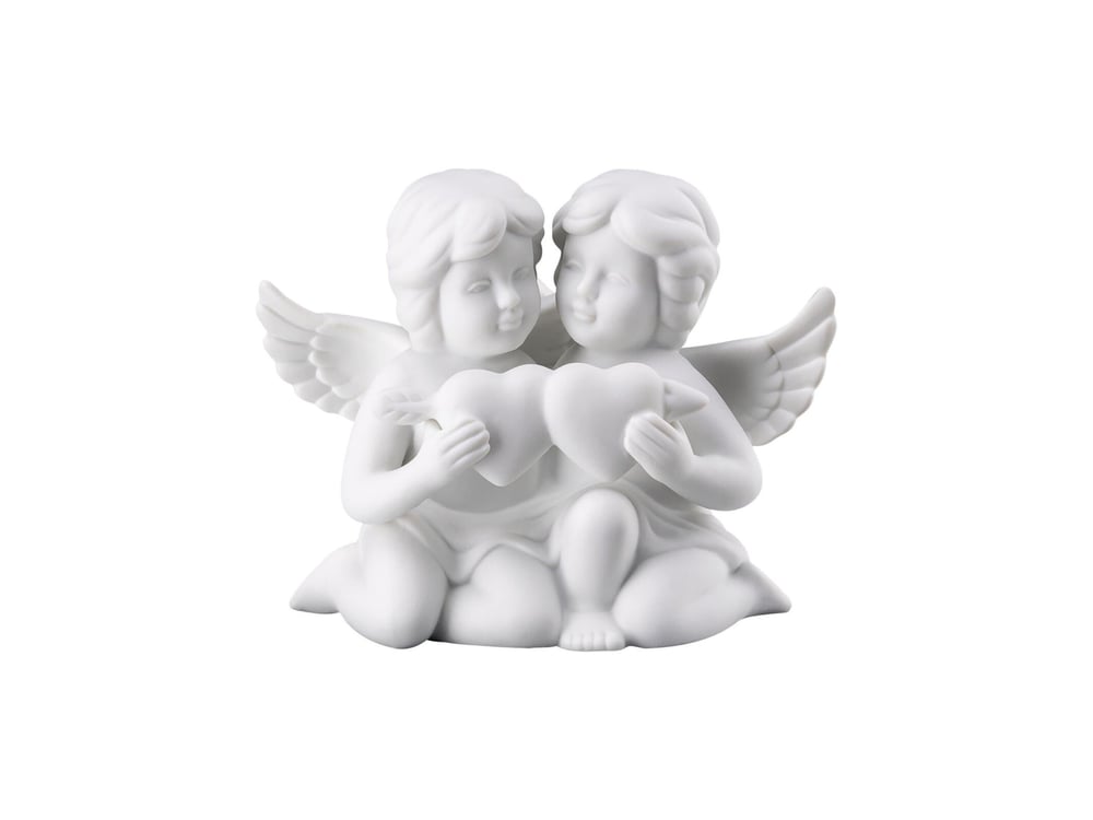 Pair Angels with Heart 8 cm