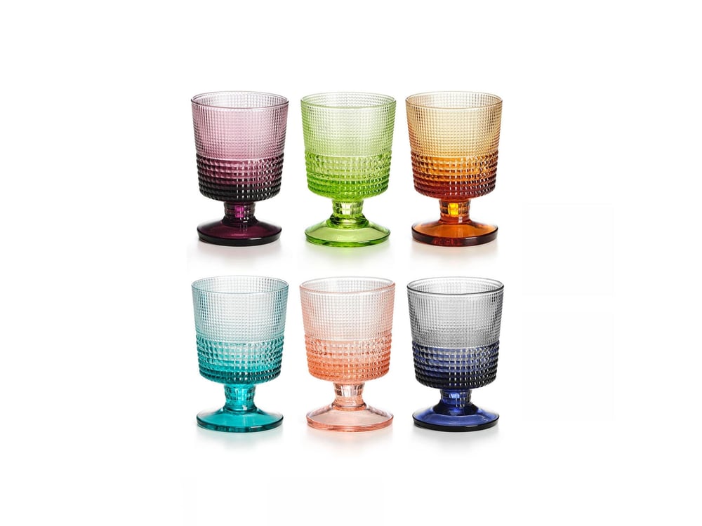 Speedy 6 lı Set Renkli Kadeh 24 Cl