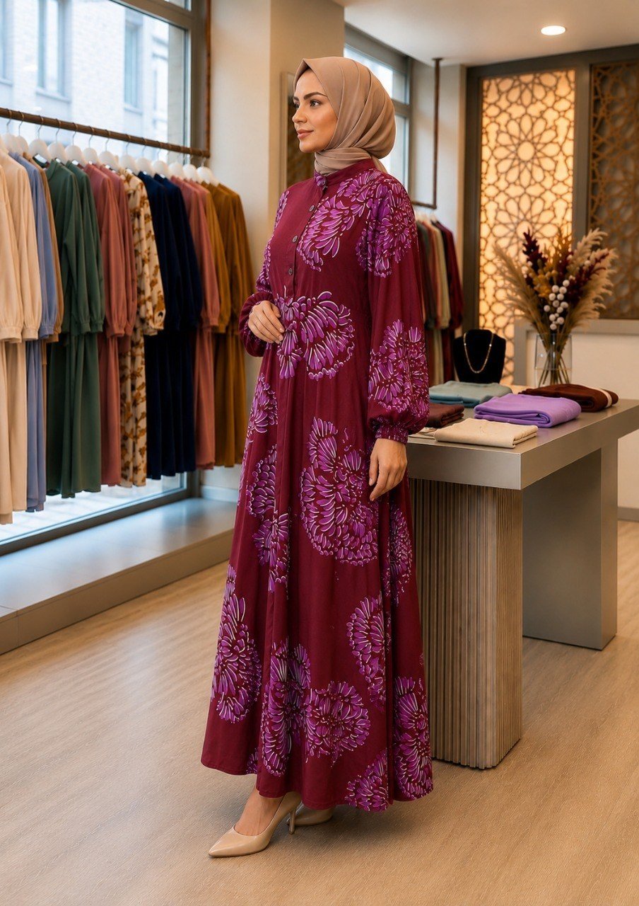 Büyük beden Tesettür Elbise