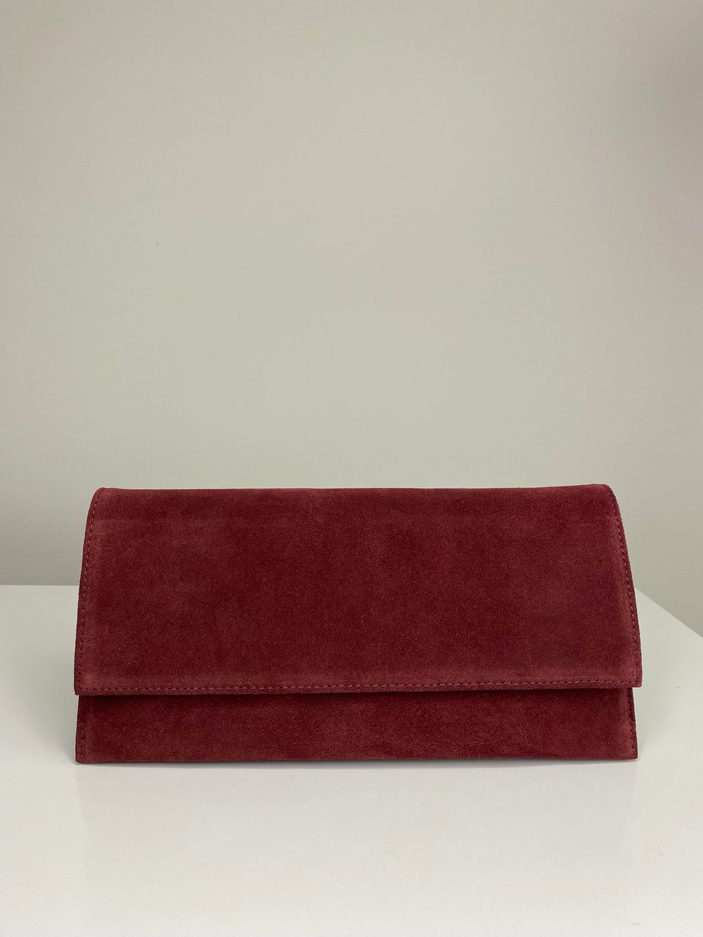 BORDO SÜET CLUTCH