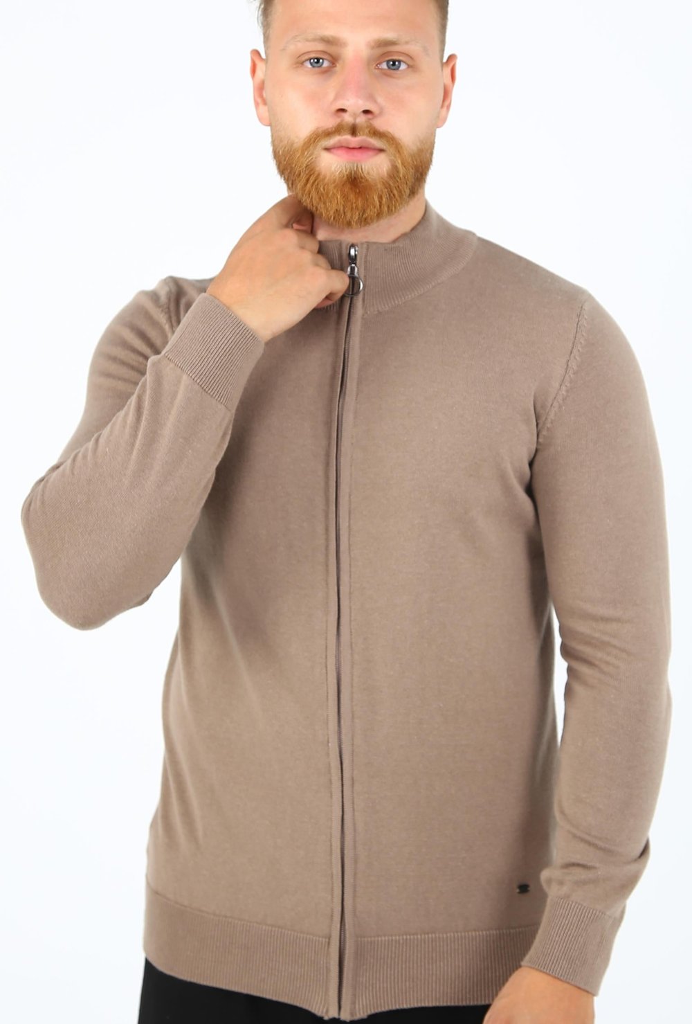 FERMUARLI DİK YAKA HIRKA