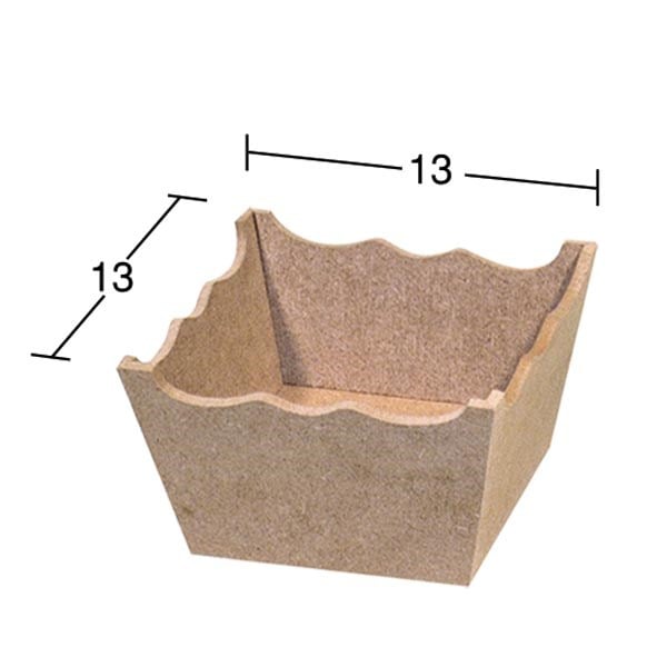 Ahşap Kutu , Çerezlik ,Sunumluk , Organizer 13 x 13 cm