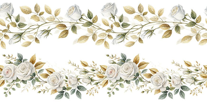 Bordür Rub On Transfer Ütü İle Baskı 150 cm RK 256