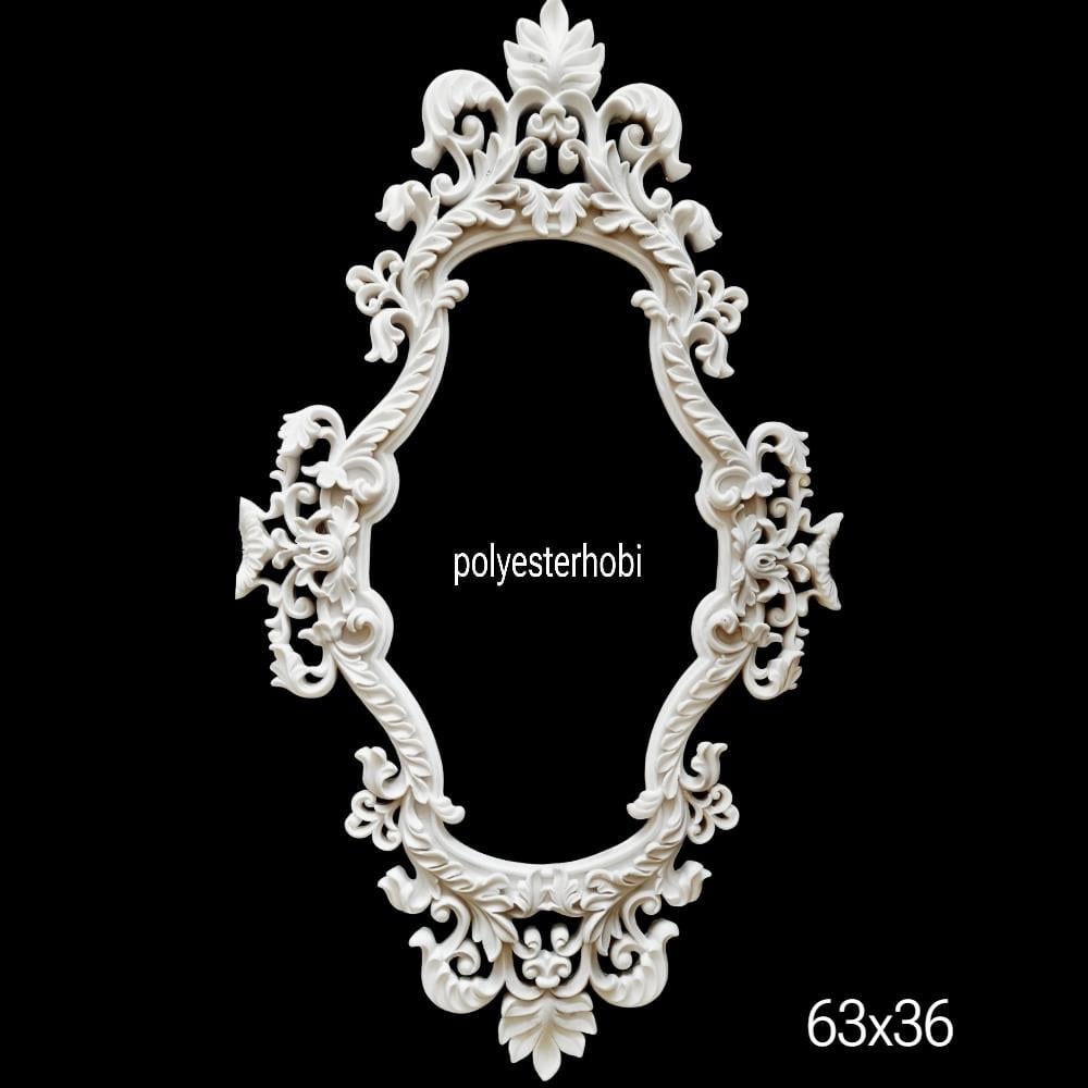 CE 306 - Bridgerton Barok Çerçeve Ham Polyester Duvar Dekor