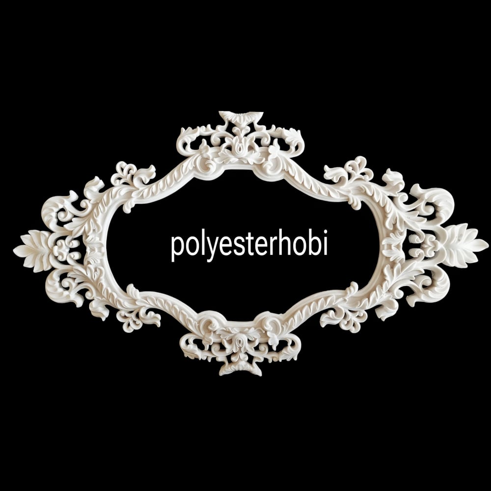 CE 306 - Bridgerton Barok Çerçeve Ham Polyester Duvar Dekor