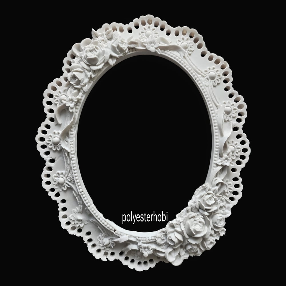 CE 322 - Roselline Çerçeve Ham Polyester Büyük Boy Duvar Dekor