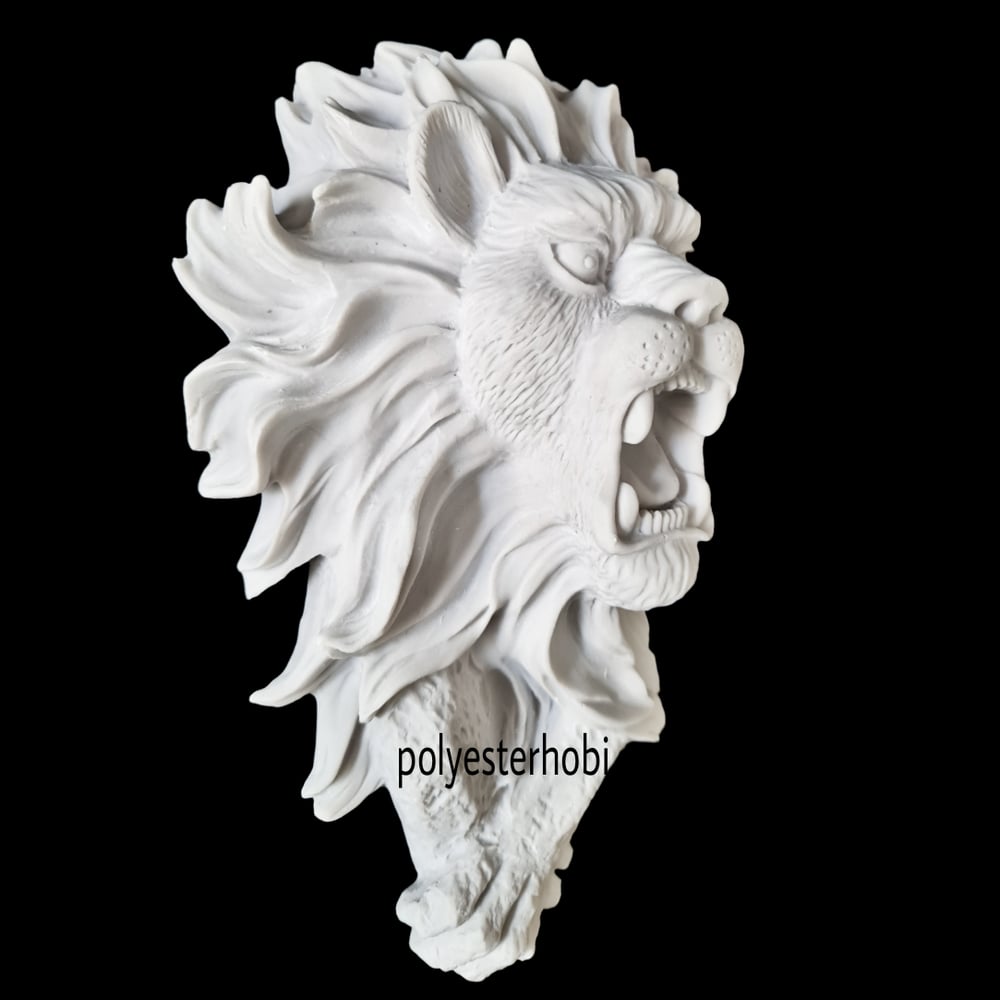 DA 290 - Aslan Duvar Dekor Ham Polyester Dekoratif Pano