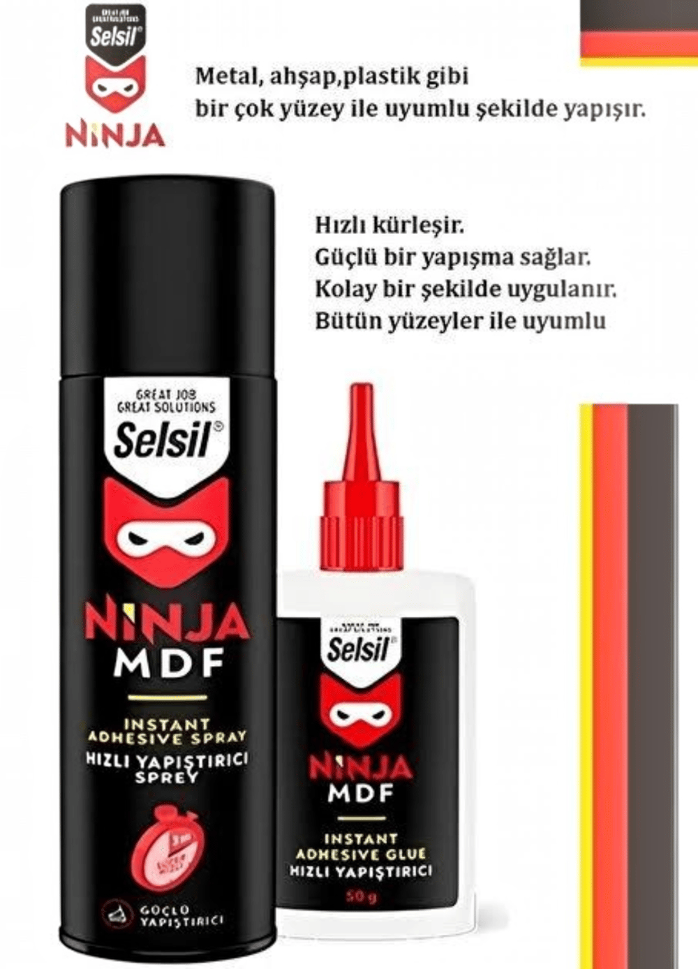 NİNJA AKTİVATÖRLÜ 200 ML  PROFESYONEL HIZLI YAPIŞTIRICI