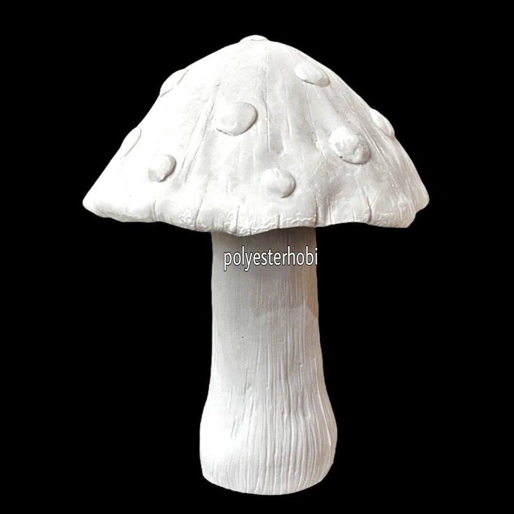 Ob 1123 - Mantar Büyük Boy Ham Polyester Obje