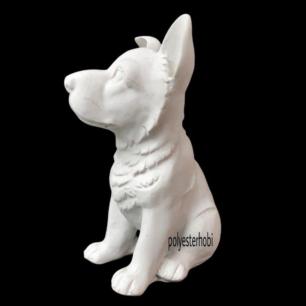 Ob 1296 - Sevimli Köpek Ham Polyester Obje