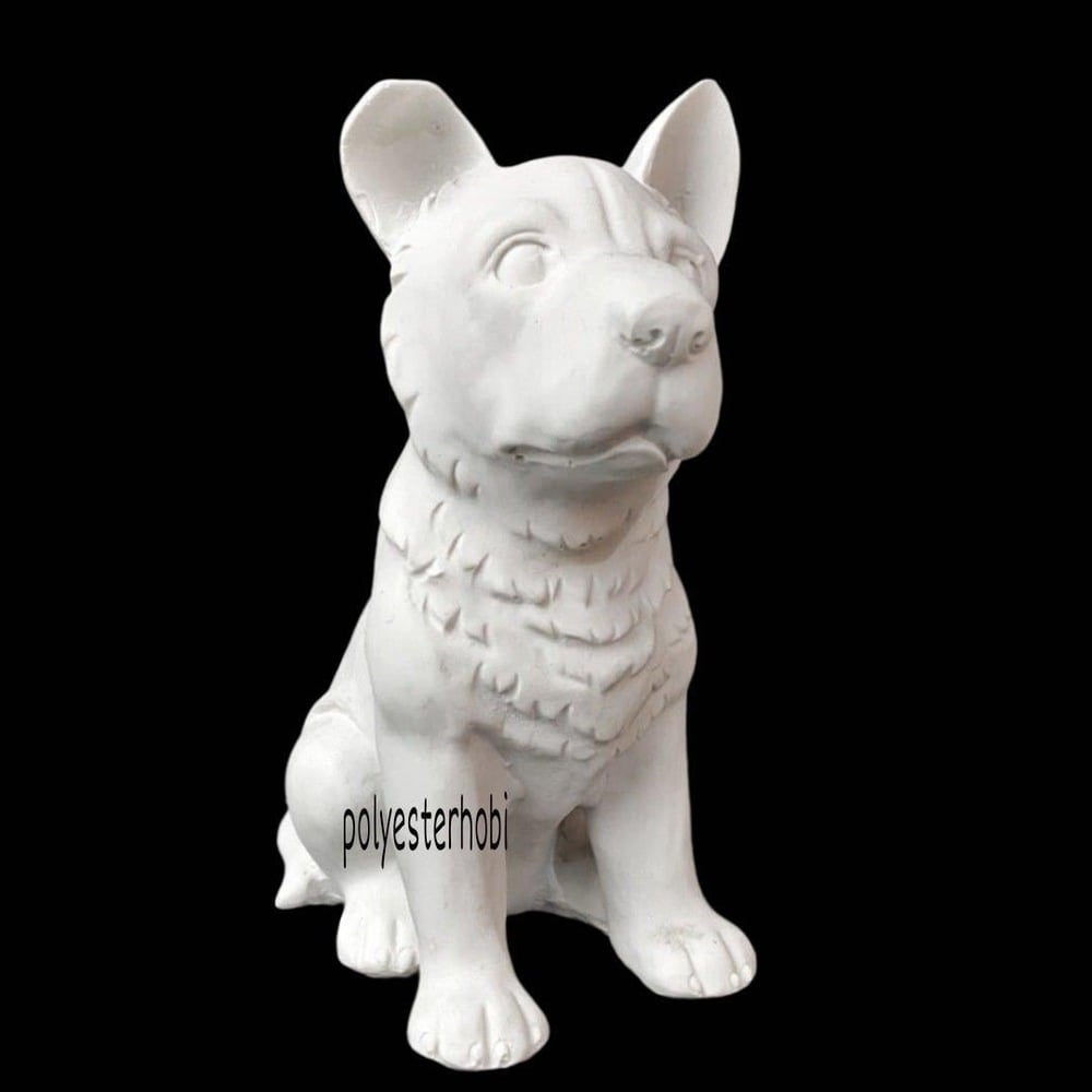 Ob 1296 - Sevimli Köpek Ham Polyester Obje