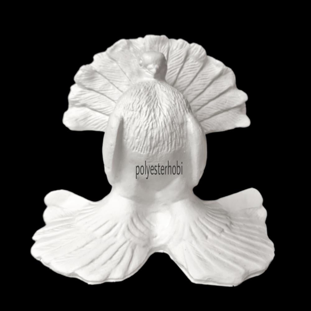 Ob 1539 - Paçalı Güvercin Ham Polyester Obje