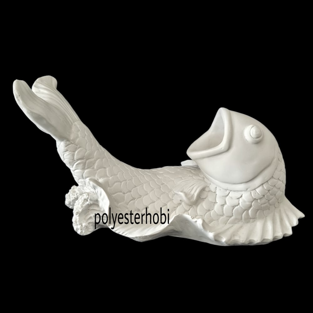 Ob 1554 - Balık Şaraplık Ham Polyester Obje