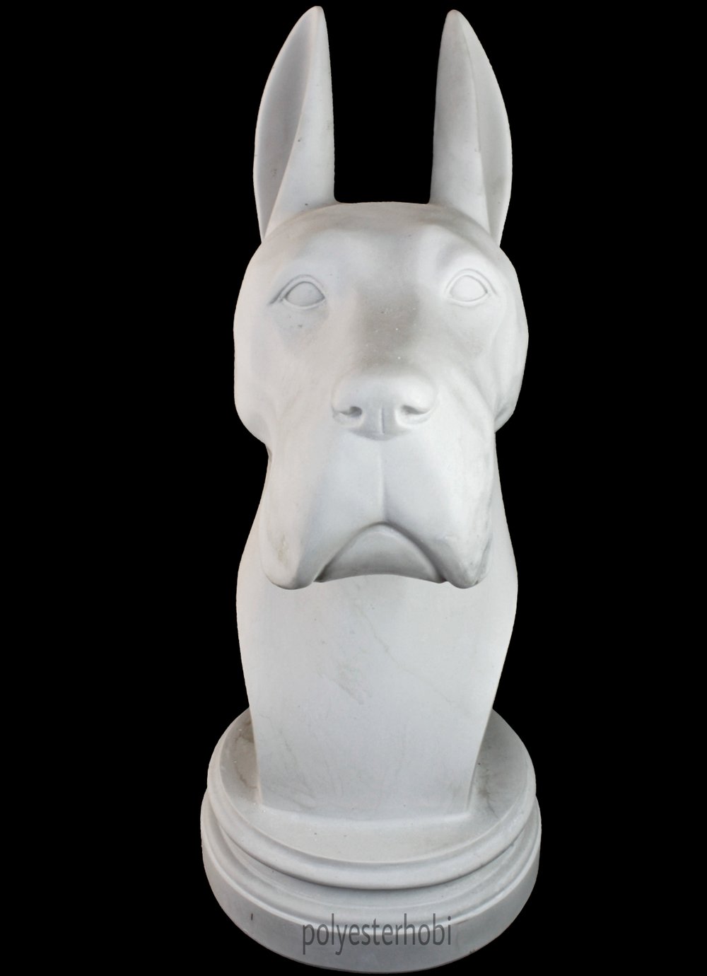 OB 1611 - Dev Danua Büst Ham Köpek Polyester Obje