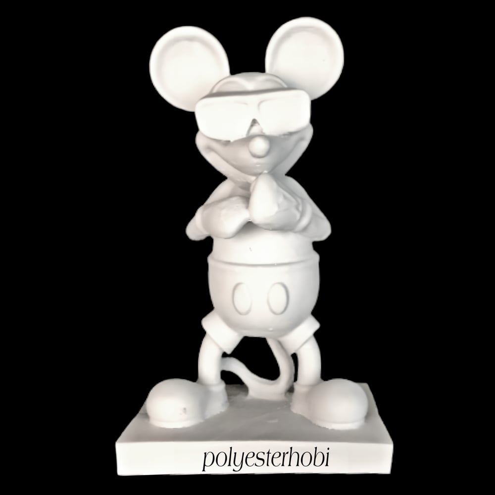 Ob 1754 - Gözlüklü Mickey Ham Polyester Obje