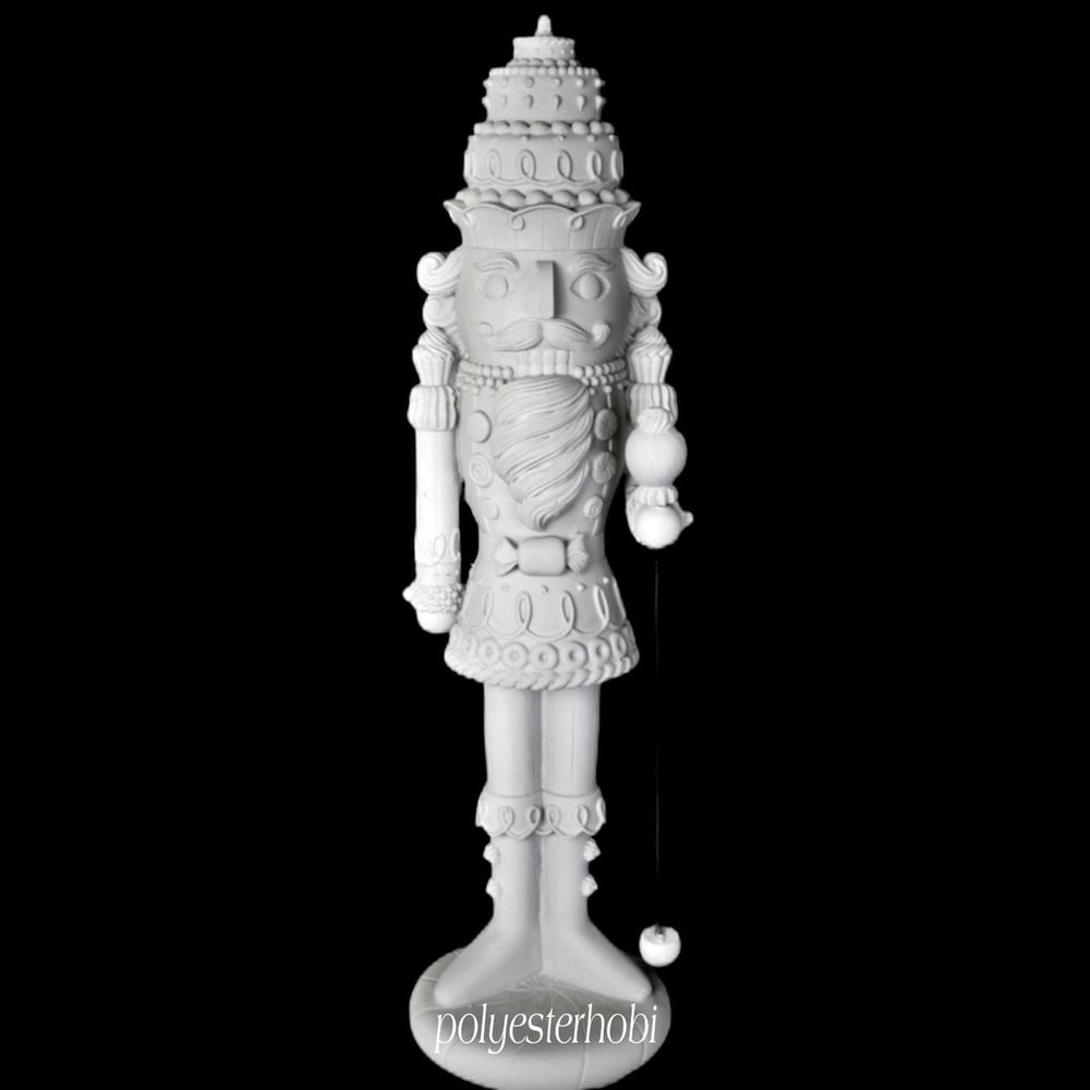 OB 1756 - Kurşun Asker Pasta Desenli Şekerci Dev BoyHam Polyester Obje
